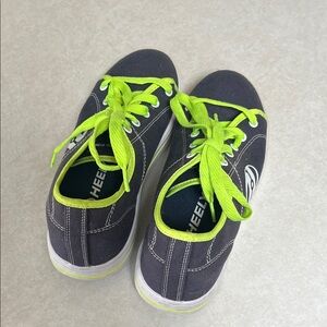 Heelys Charcoal and Neon Green Kids Sneakers